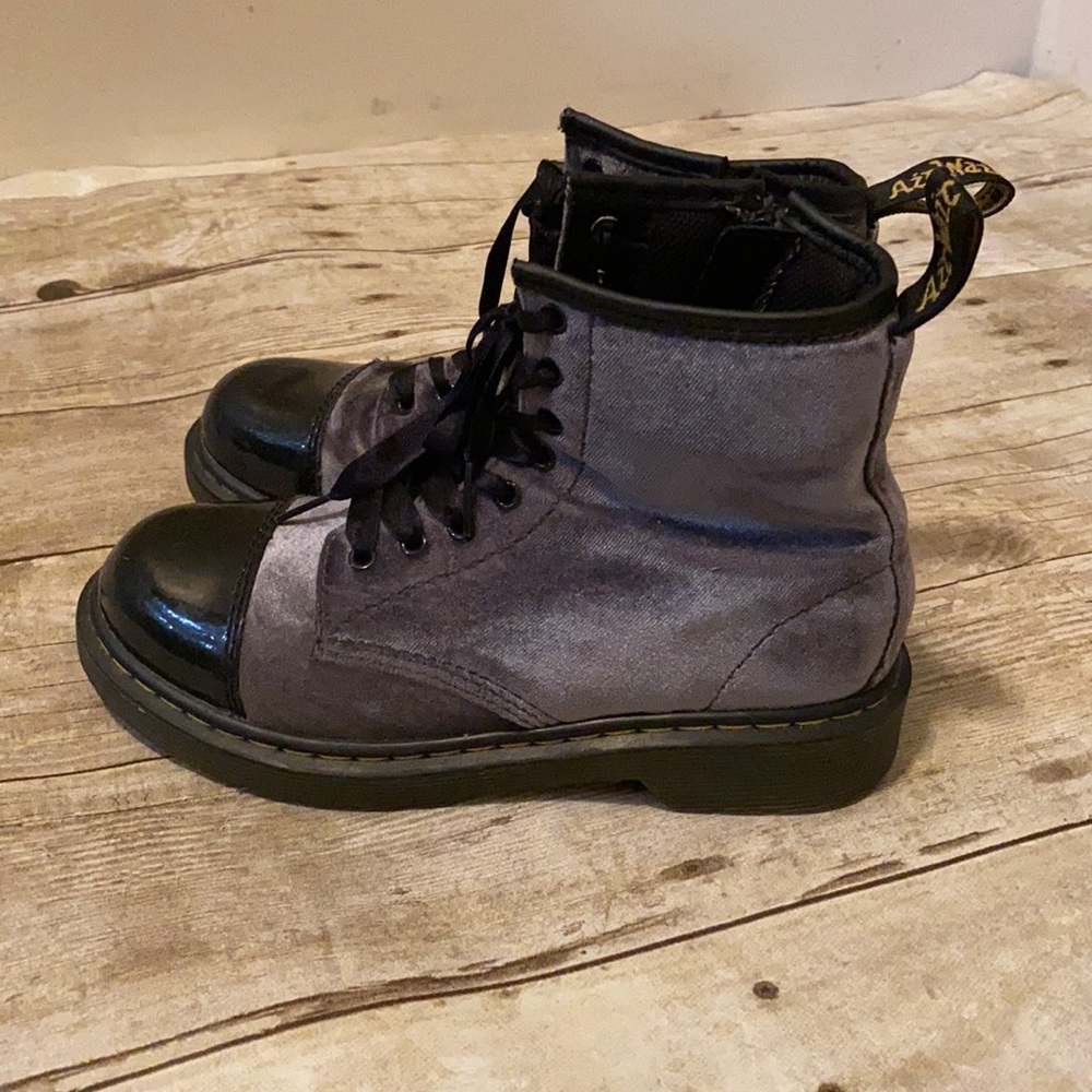 Kids gray suede rare Dr. Martens size 2